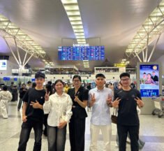 MỘT SỐ HÌNH ẢNH ĐẠI DIỆN TRUNG TÂM HAATO VÀ GIA ĐÌNH TIỄN DU HỌC SINH TRÊN SÂN BAY QUỐC TẾ NỘI BÀI.